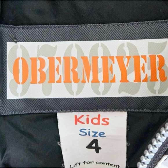 Obermeyer Toddler Boys Orb Snow Ski Snowboard Jacket Black Sz 4 - Picture 2 of 9